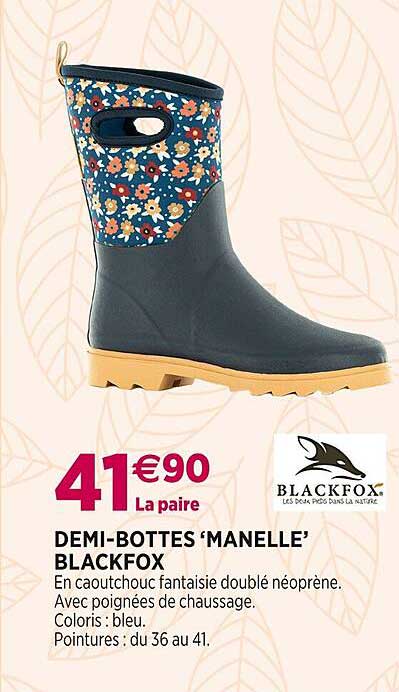 Demi-bottes 'manelle' Blackfox