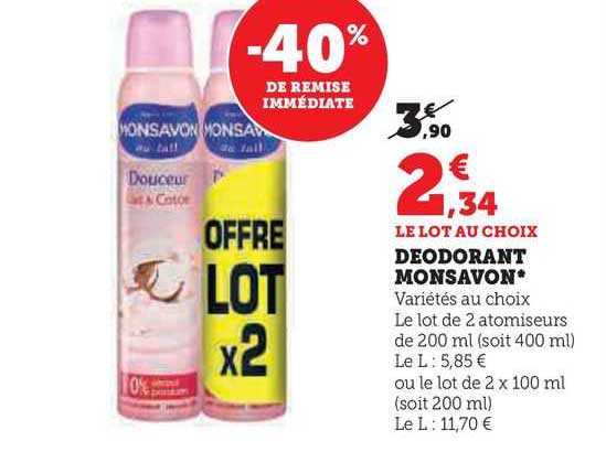 Déodorant Monsavon