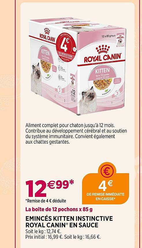 émincés kit ten instinctive royal canin en sauce