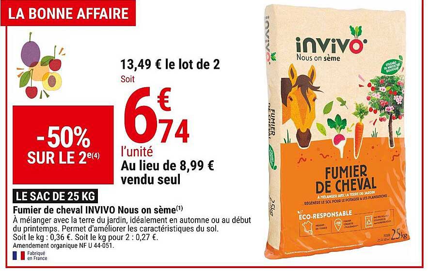 fumier de cheval invivo nous on sème