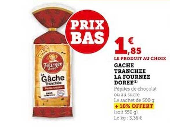 gâche tranchée la fournée dorée