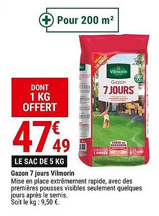 gazon 7 jours vilmorin