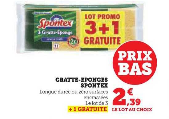 gratte-éponges spontex