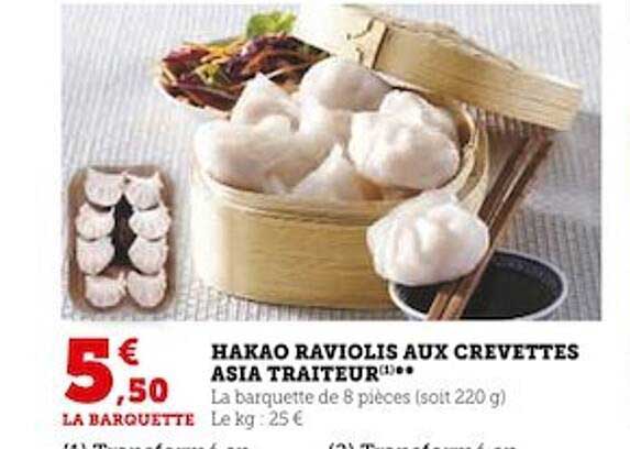hakao raviolis aux crevettes asia traiteur