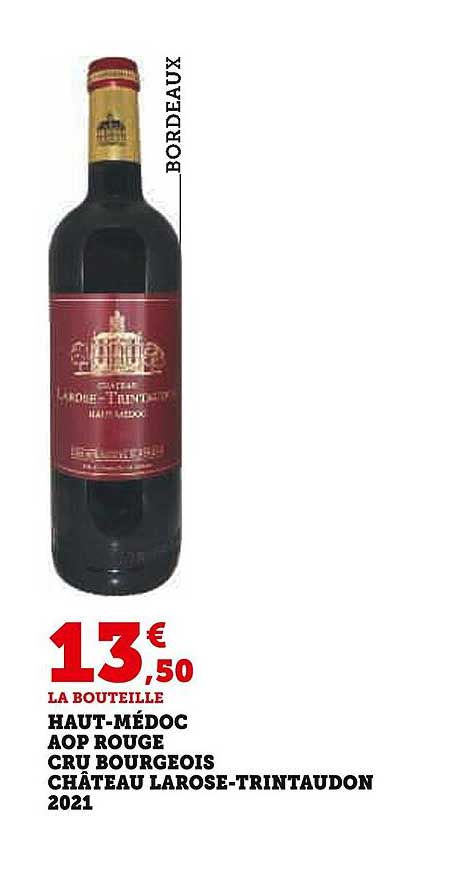 haut-médoc aop rouge cru bourgeois château larose-trintaudon 2021