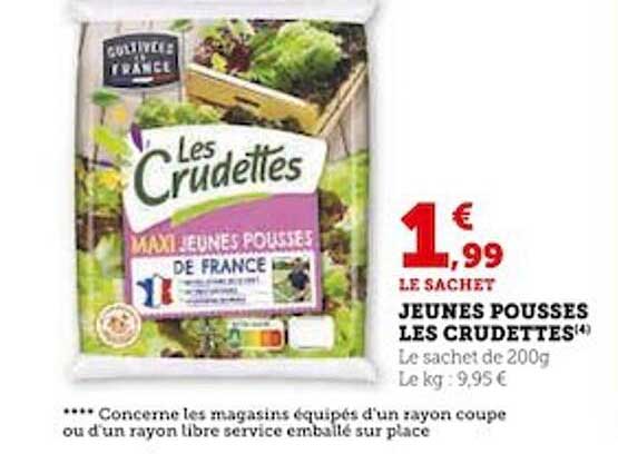 jeunes pousses les crudettes