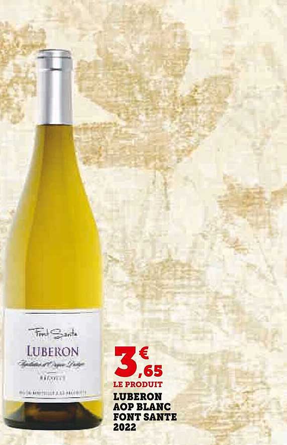 luberon aop blanc font santé