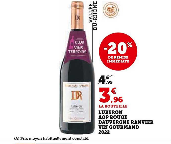 luberon aop rouge dauvergne ranvier vin gourmand 2022