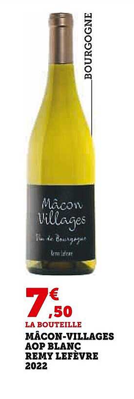 mâcon-villages aop blanc remy lefèvre 2022