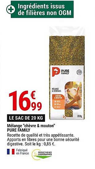 mélange "chèvre & mouton" pure family