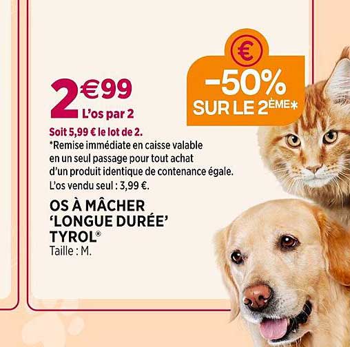 os à mâcher 'longue durée' tyrol
