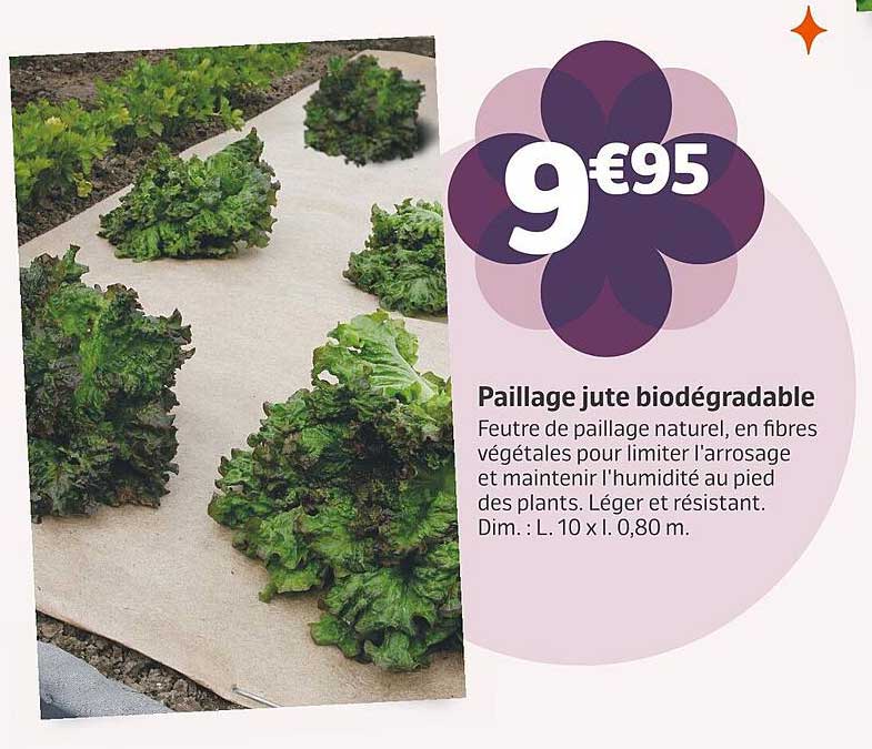 paillage jute biodégradable