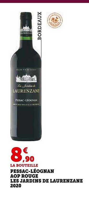 pessac-léognan aop rouge les jardins de laurenzane 2020