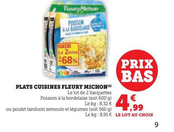 plats cuisinés fleury michon