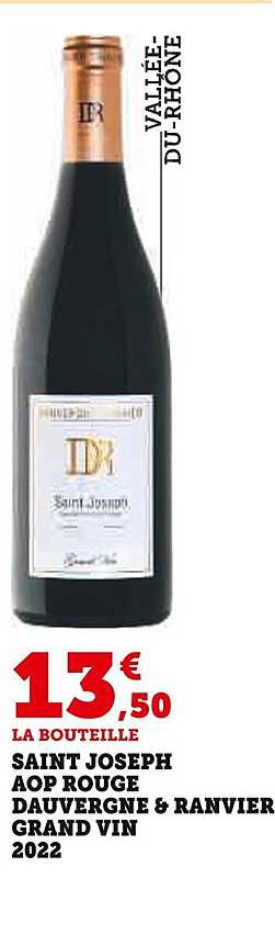 saint joseph aop rouge dauvergne & ranvier grand vin 2022