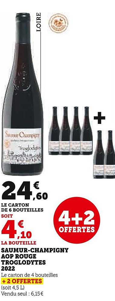 saumur-champigny aop rouge troglodytes 2022