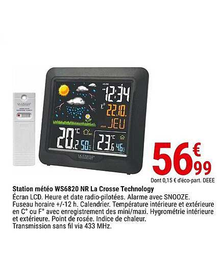 station météo ws6820 nr la crosse technology