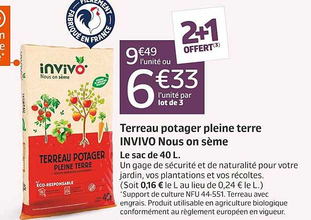 terreau potager pleine terre invivo nous on sème