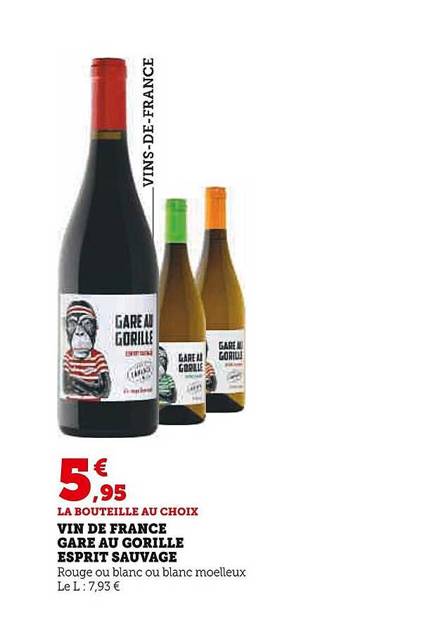 vin de france gare au gorille esprit sauvage