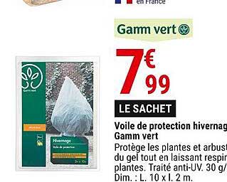 voile de protection hivernage gamm vert
