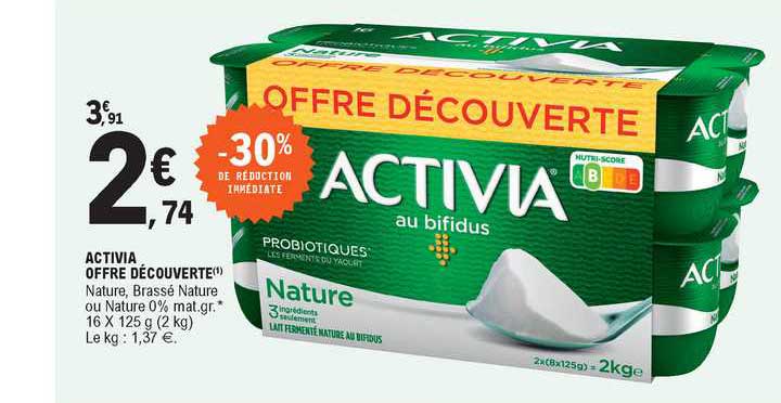 Activia Offre Découverte