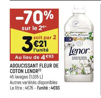Adoucissant Fleur De Coton Lenor