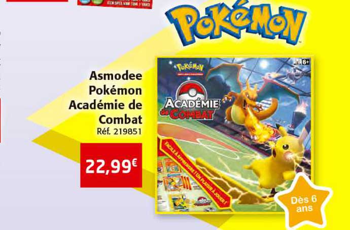 asmodee pokémon académie de combat