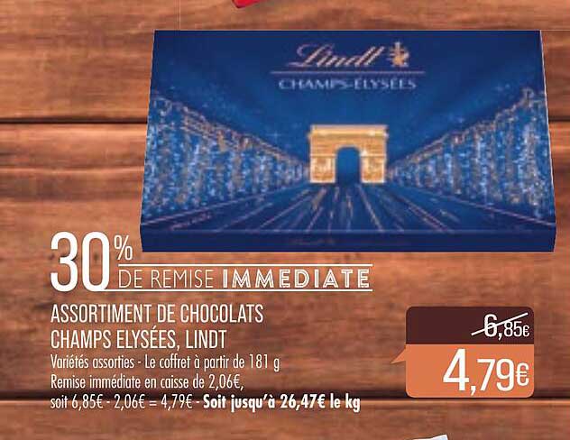 Assortiment De Chocolats Champs Elysées, Lindt