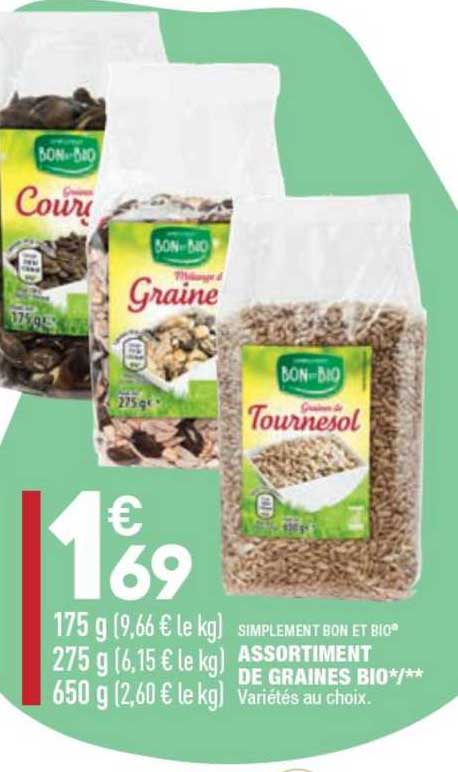 Assortiment De Graines Bio Simplement Bon Et Bio®