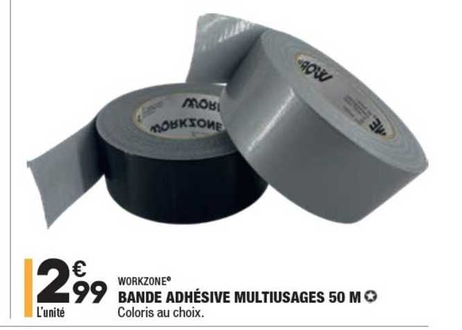 bande adhésive multiusages 50 m workzone®