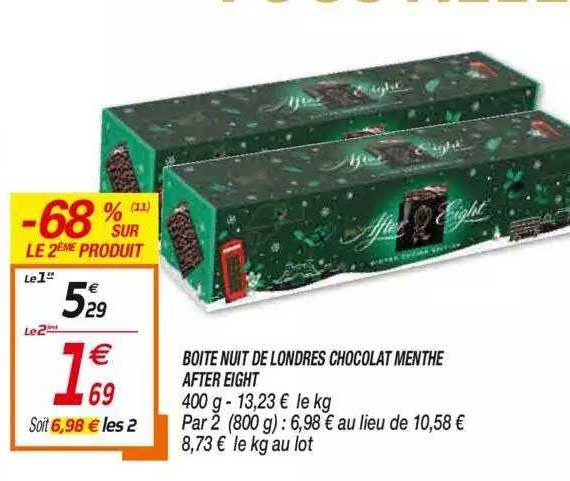 boîte nuit de londres chocolat menthe after eight