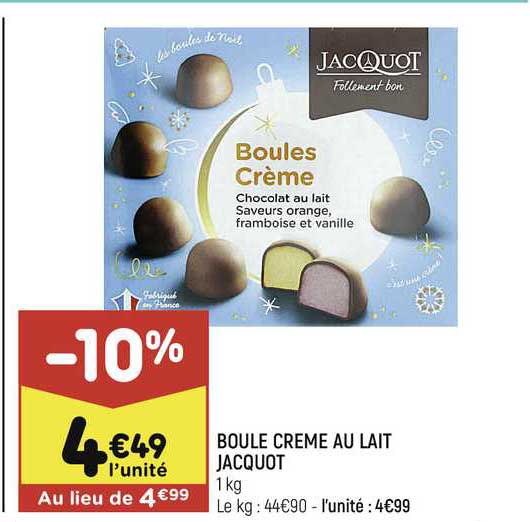 Boule Crème Au Lait Jacquot