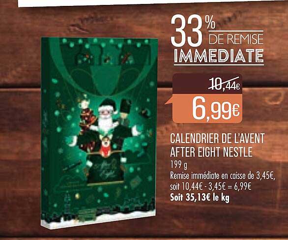 calendrier de l'avent after eight nestlé