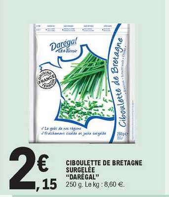 Ciboulette De Bretagne Surgelée "darégal"