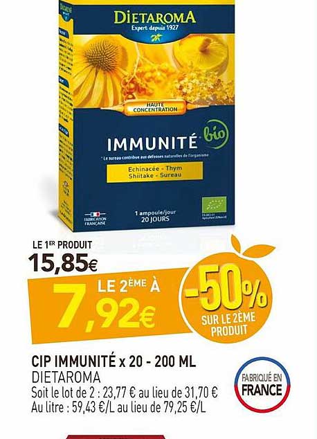 cip immunité x20 - 200 ml dietaroma