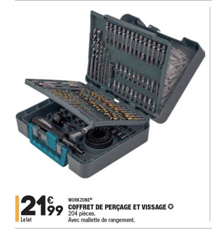 coffret de perçage et vissage workzone®