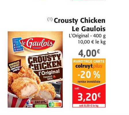 crousty chicken le gaulois