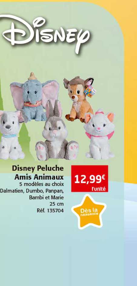 disney peluche amis animaux