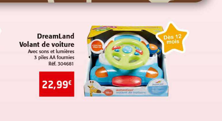 dreamLand volant de voiture