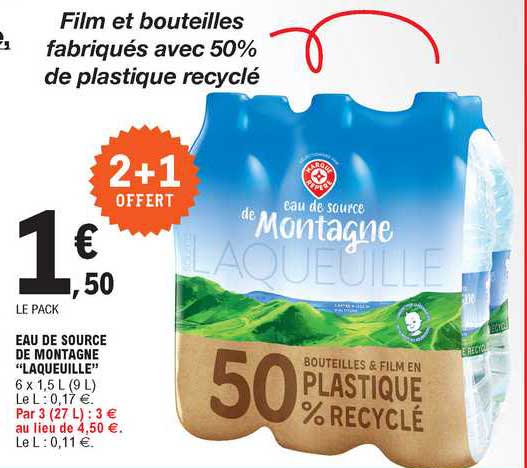 eau de source de montagne "laqueuille"