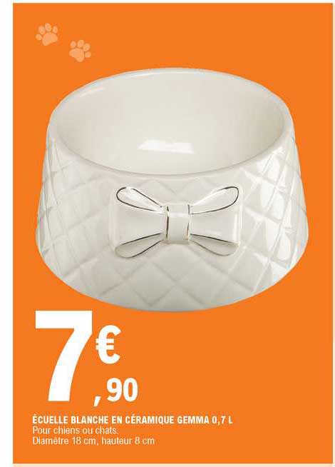 écuelle blanche en céramique gemma 0,7 l