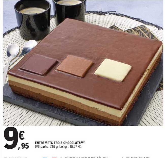 entremets trois chocolats