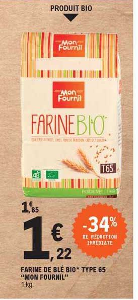 farine de blé bio type 65 "mon fournil"