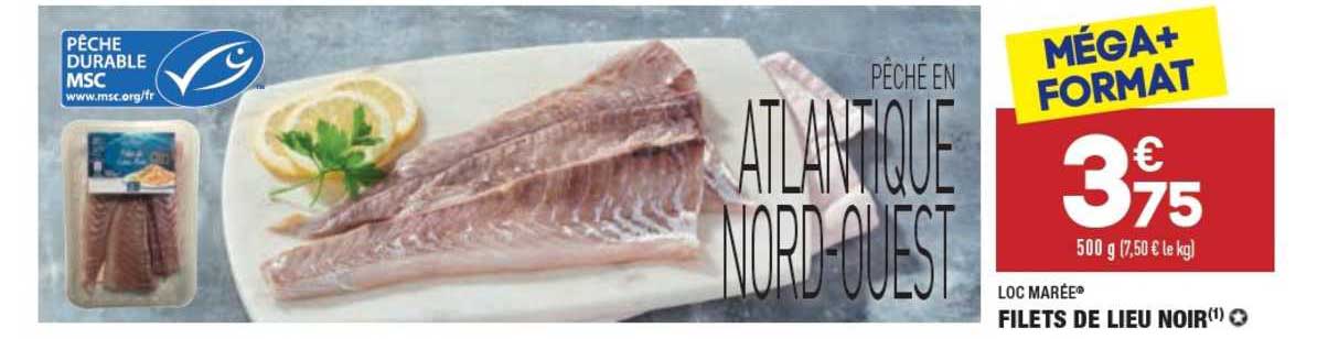 filets de lieu noir loc marée®