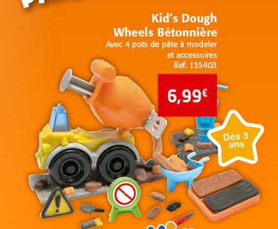 kid's dough wheels bétonnière