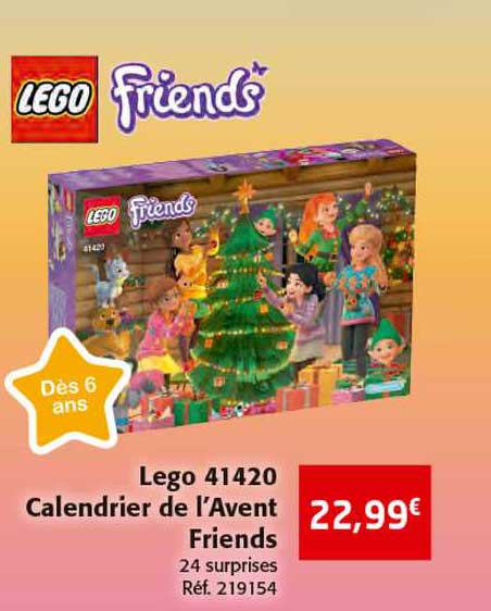 lego 41420 calendrier de l'avent friends