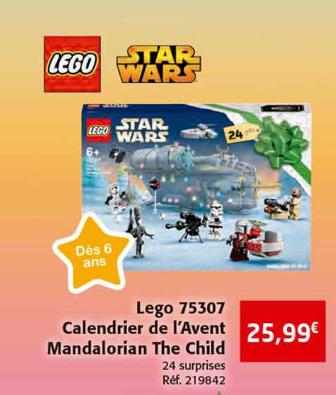 lego 75307 calendrier de l'avent mandalorian the child