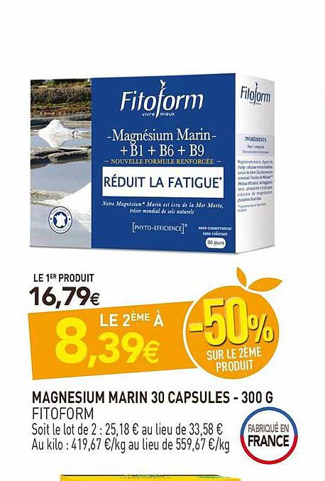magnesium marin 30 capsules - 300 g fitoform