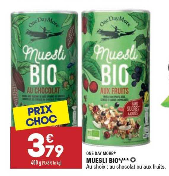 muesli bio one day more®