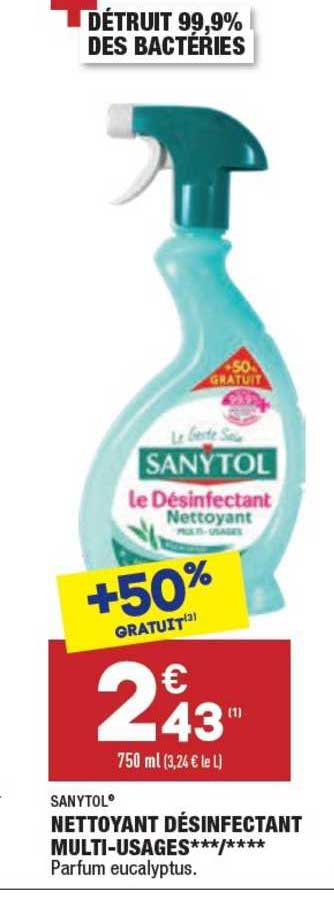 nettoyant désinfectant multi-usages sanytol®